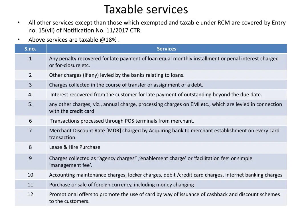 taxable services