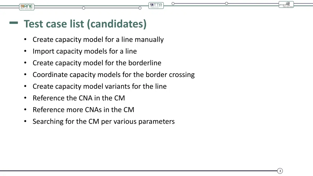 test case list candidates