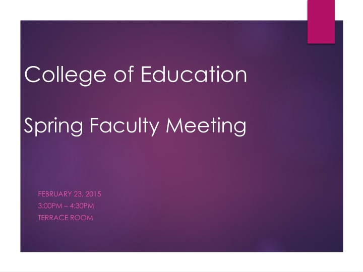college of education