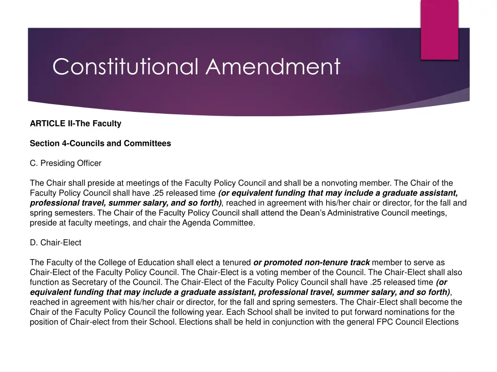 constitutional amendment