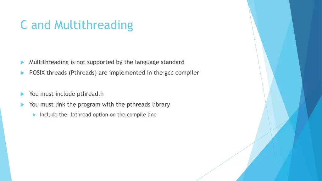 c and multithreading