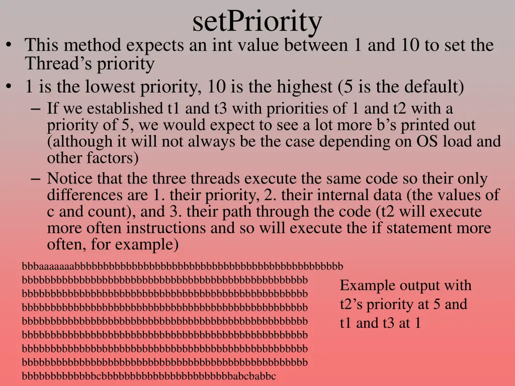 setpriority