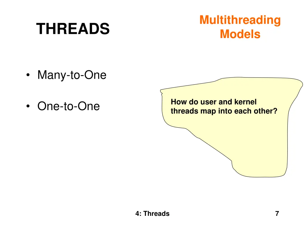 multithreading models