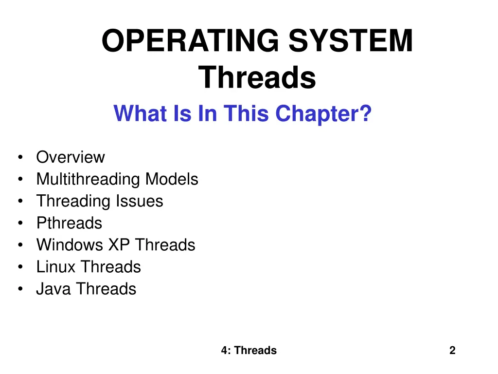 operating system threads