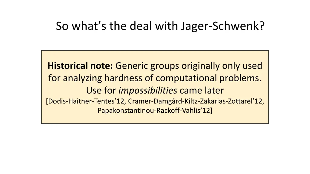 so what s the deal with jager schwenk