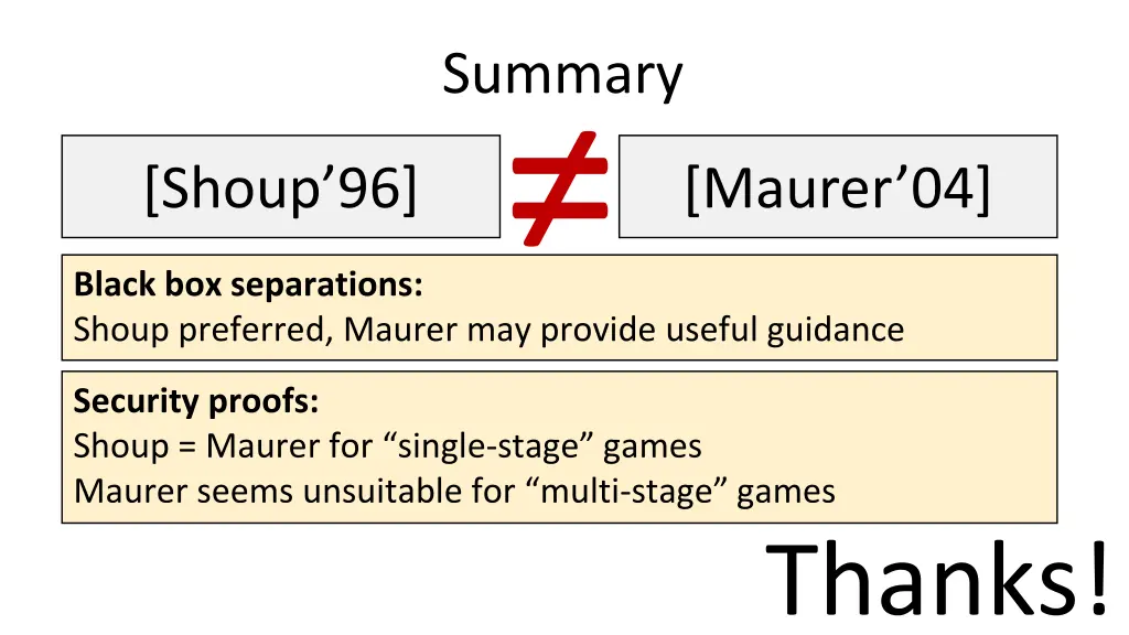 summary