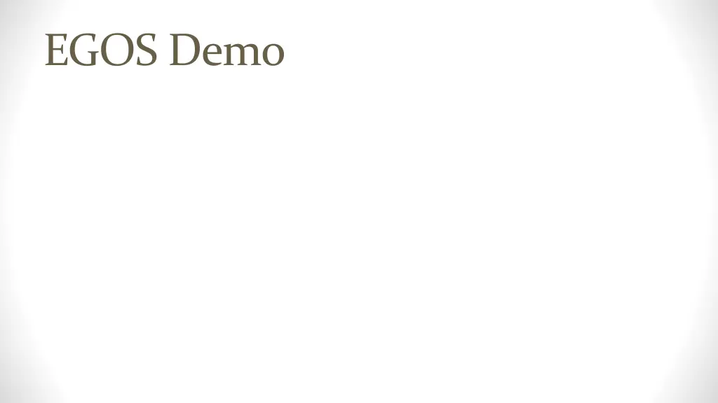 egos demo