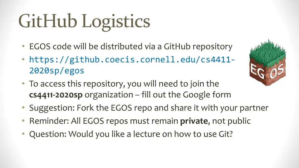 github logistics