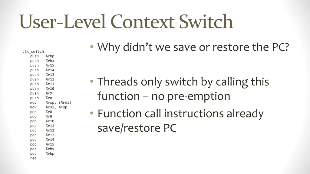 user level context switch 1