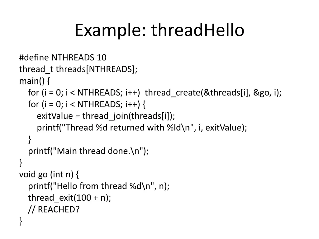 example threadhello