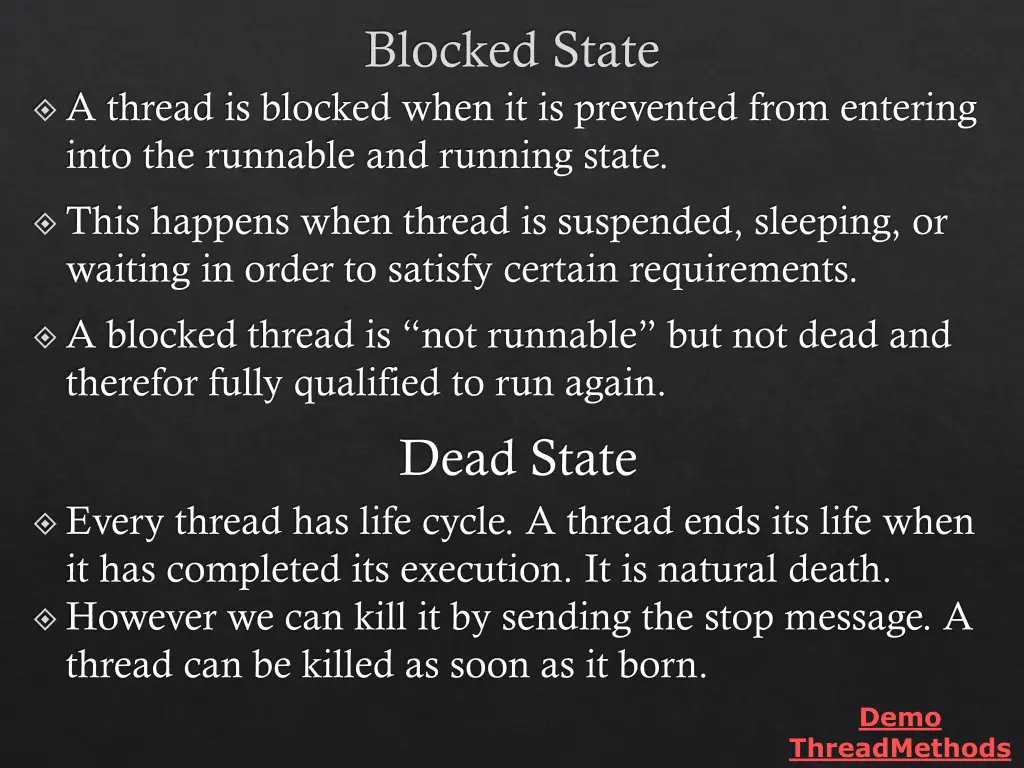 blocked state