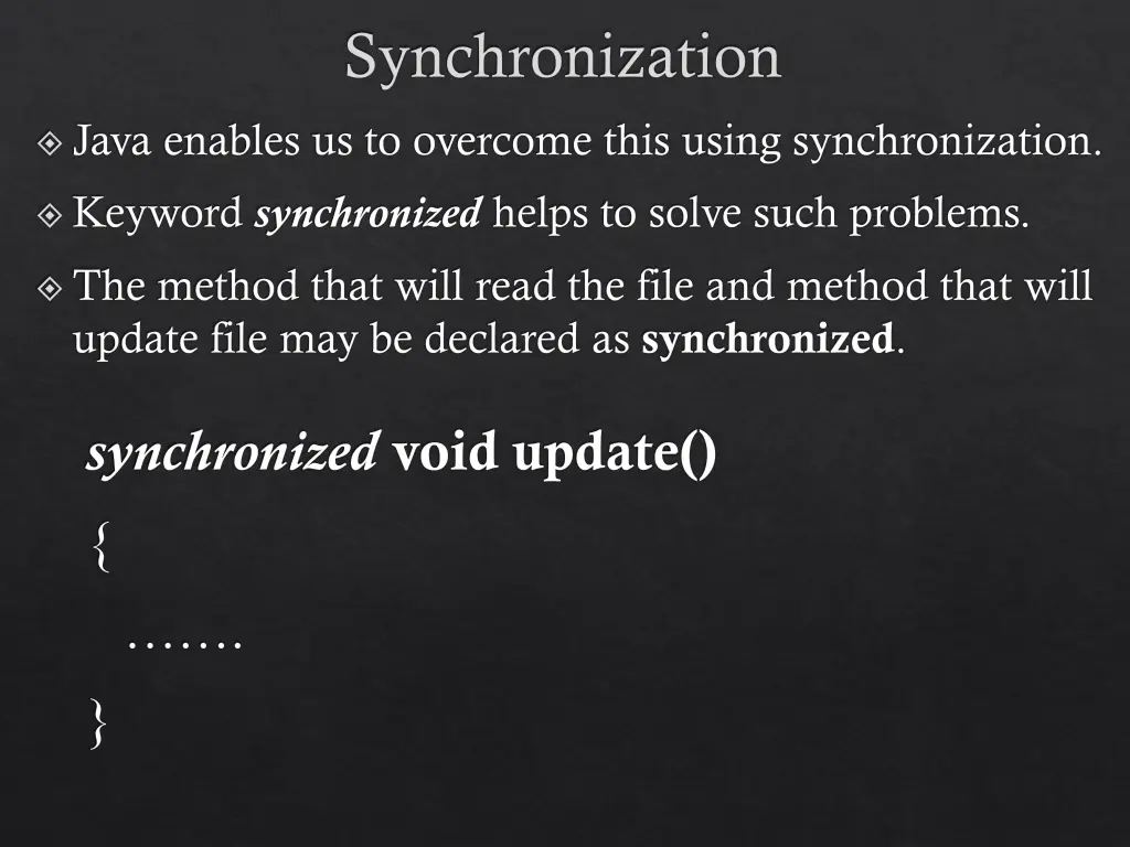 synchronization 1