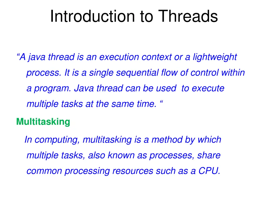 introduction to threads