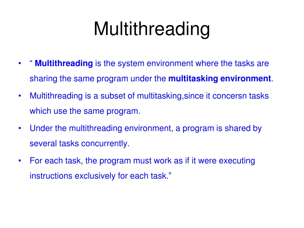 multithreading