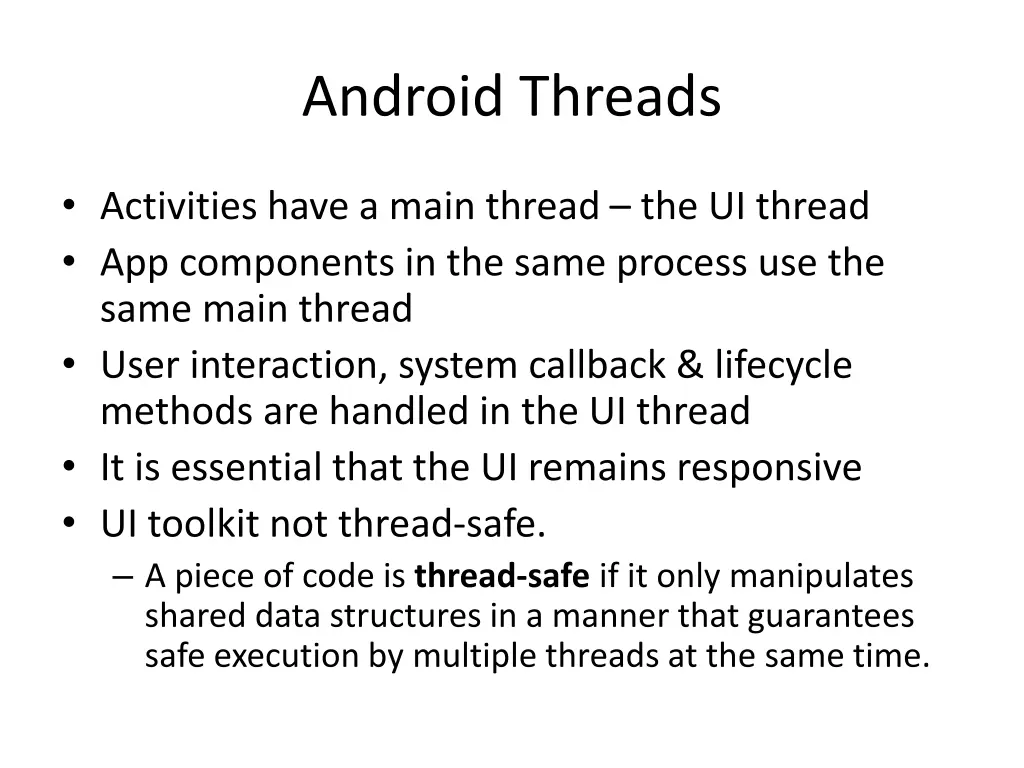 android threads