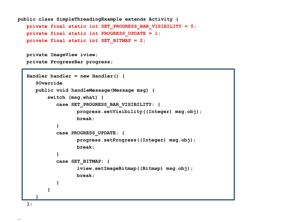 public class simplethreadingexample extends