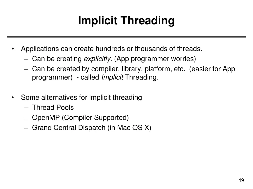 implicit threading 1