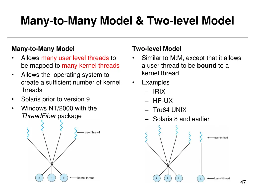 many to many model two level model