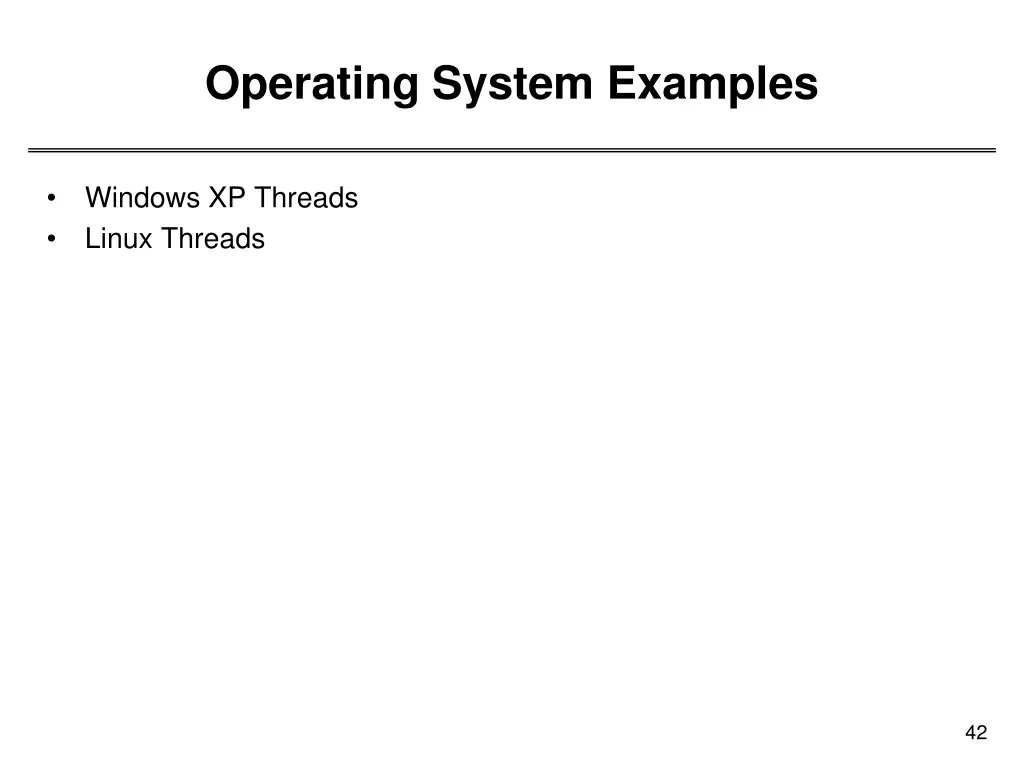 operating system examples