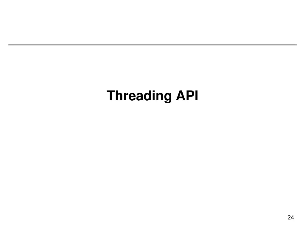 threading api