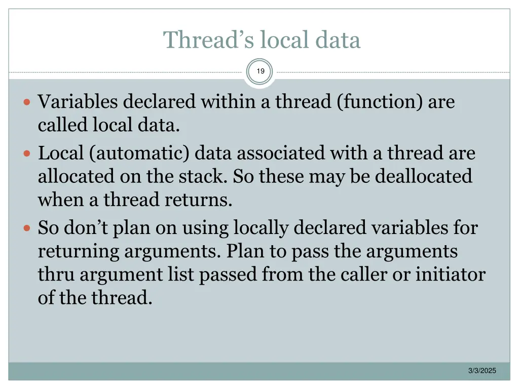 thread s local data