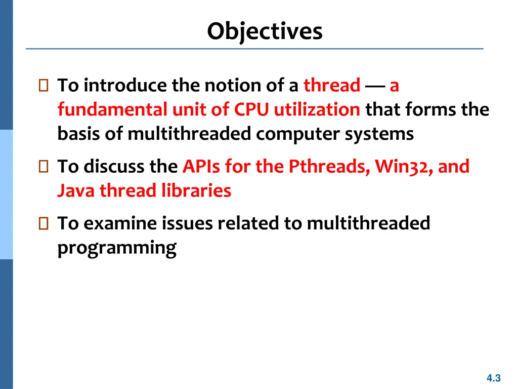 objectives