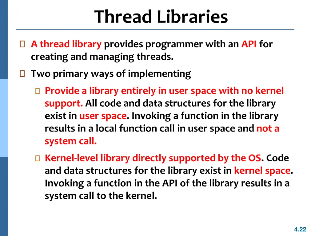thread libraries
