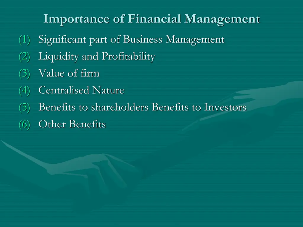importance of financial management