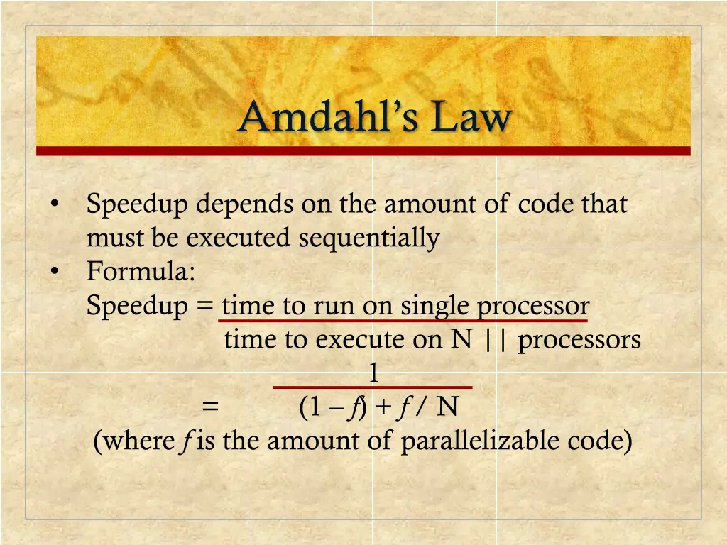 amdahl s law