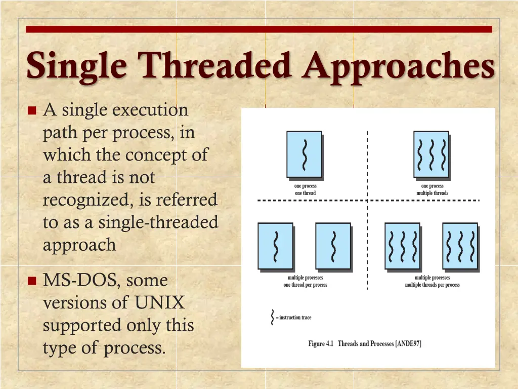 single threaded approaches