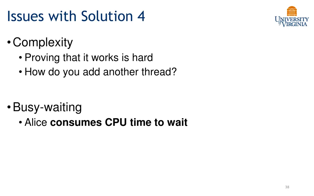 issues with solution 4