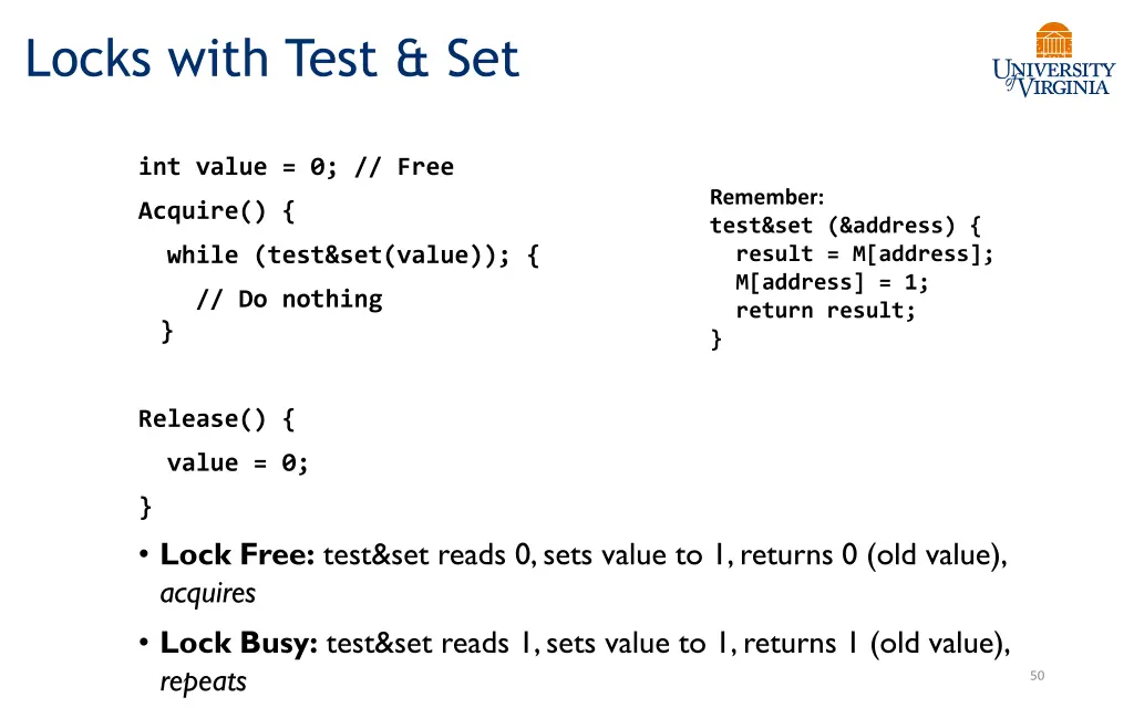 locks with test set