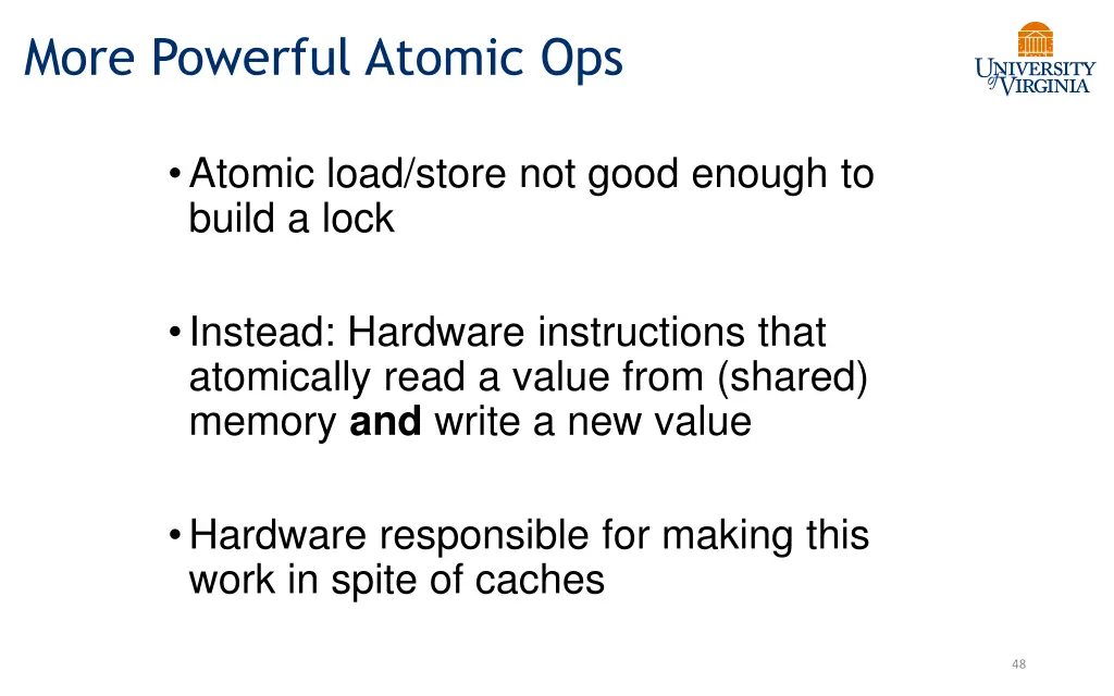 more powerful atomic ops