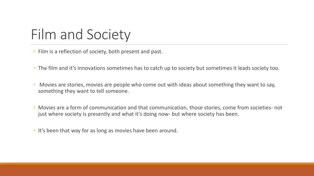 film and society