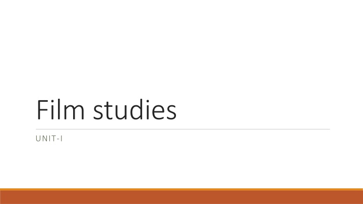 film studies