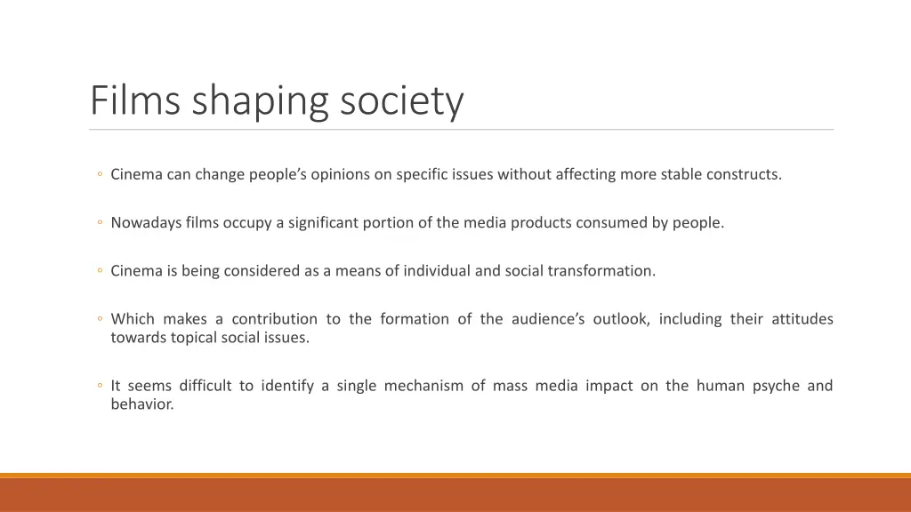 films shaping society