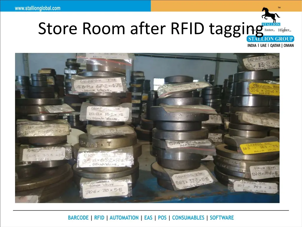store room after rfid tagging
