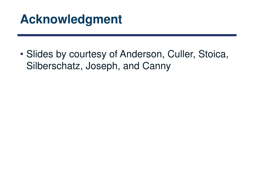 acknowledgment