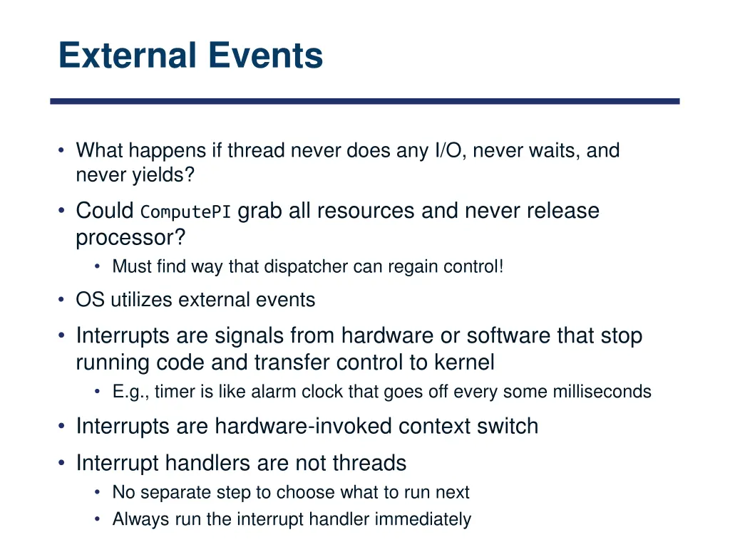 external events