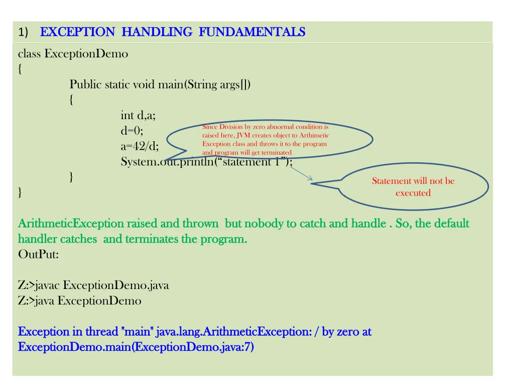 1 exception handling fundamentals exception 4