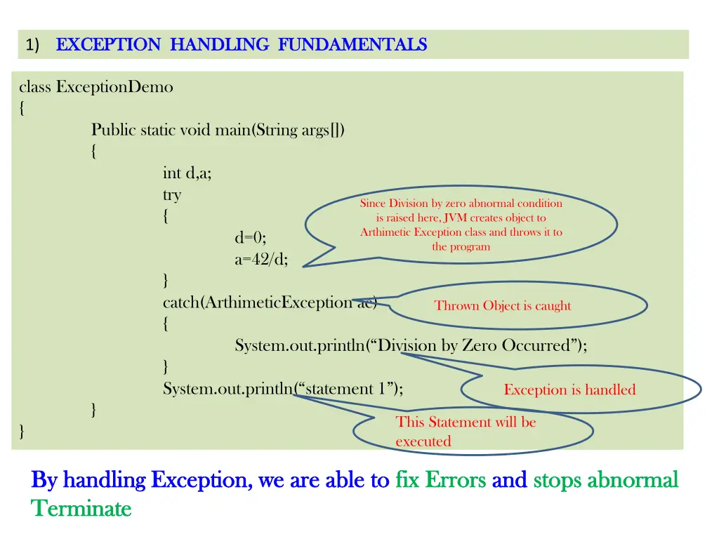 1 exception handling fundamentals exception 5