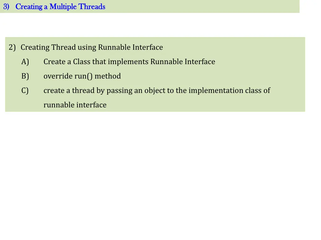 3 creating a multiple threads 3 creating 5