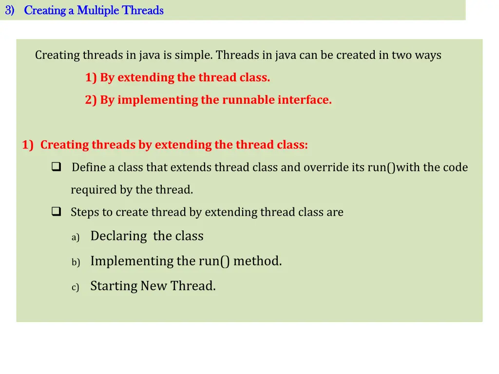 3 creating a multiple threads 3 creating