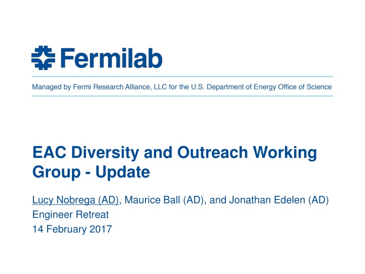 eac diversity and outreach working group update