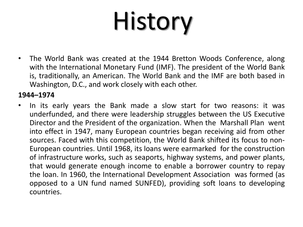 history