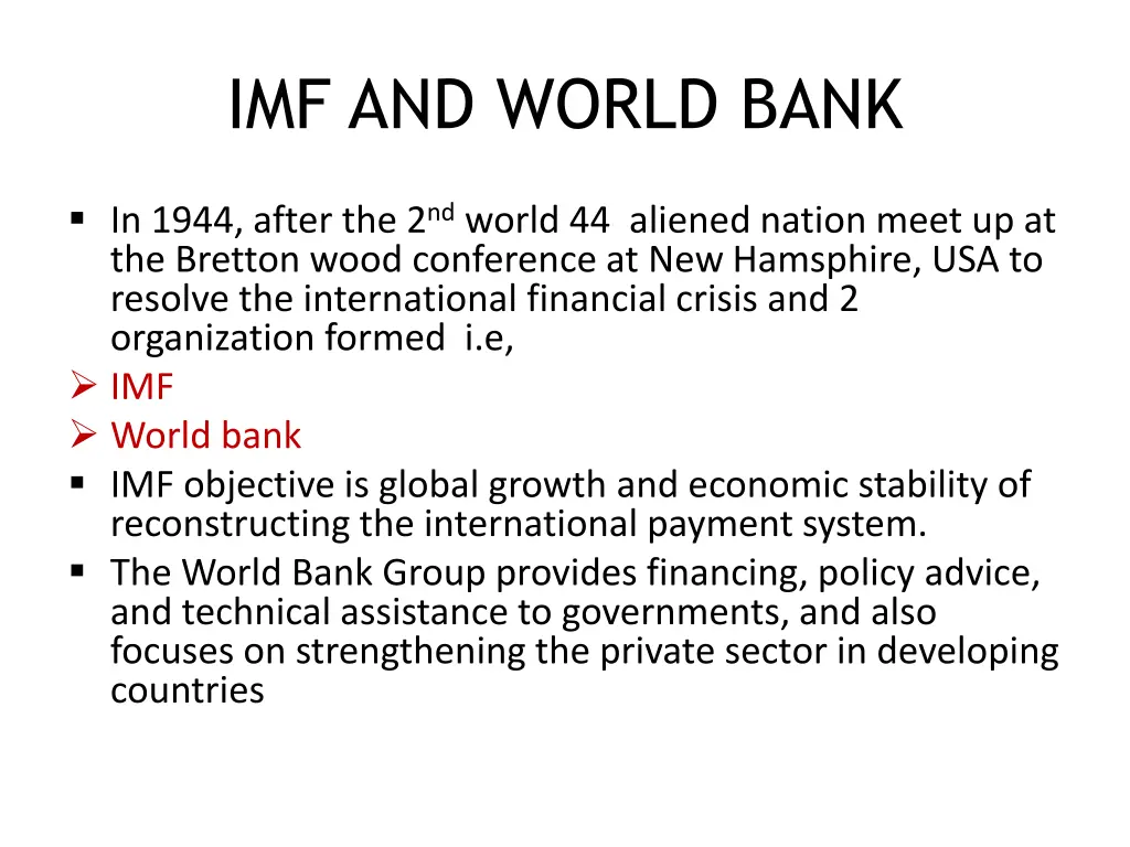 imf and world bank 1