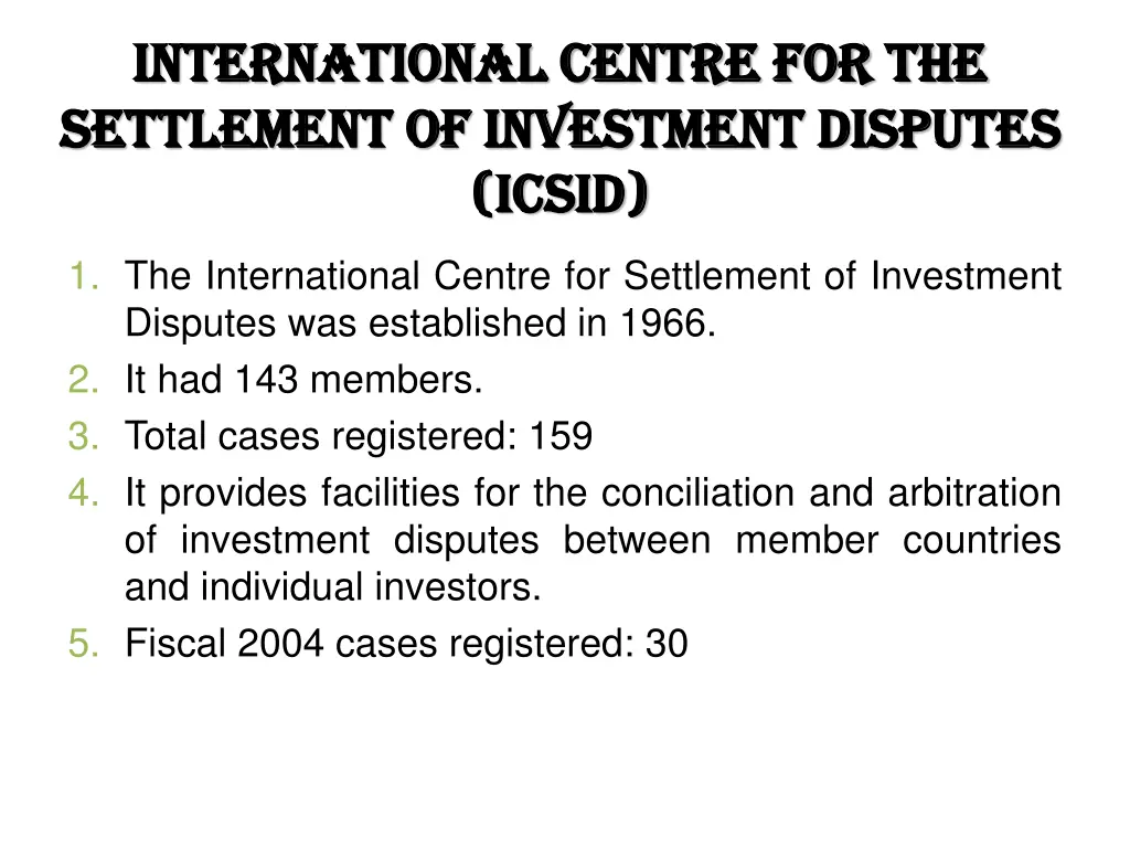 international centre for the international centre