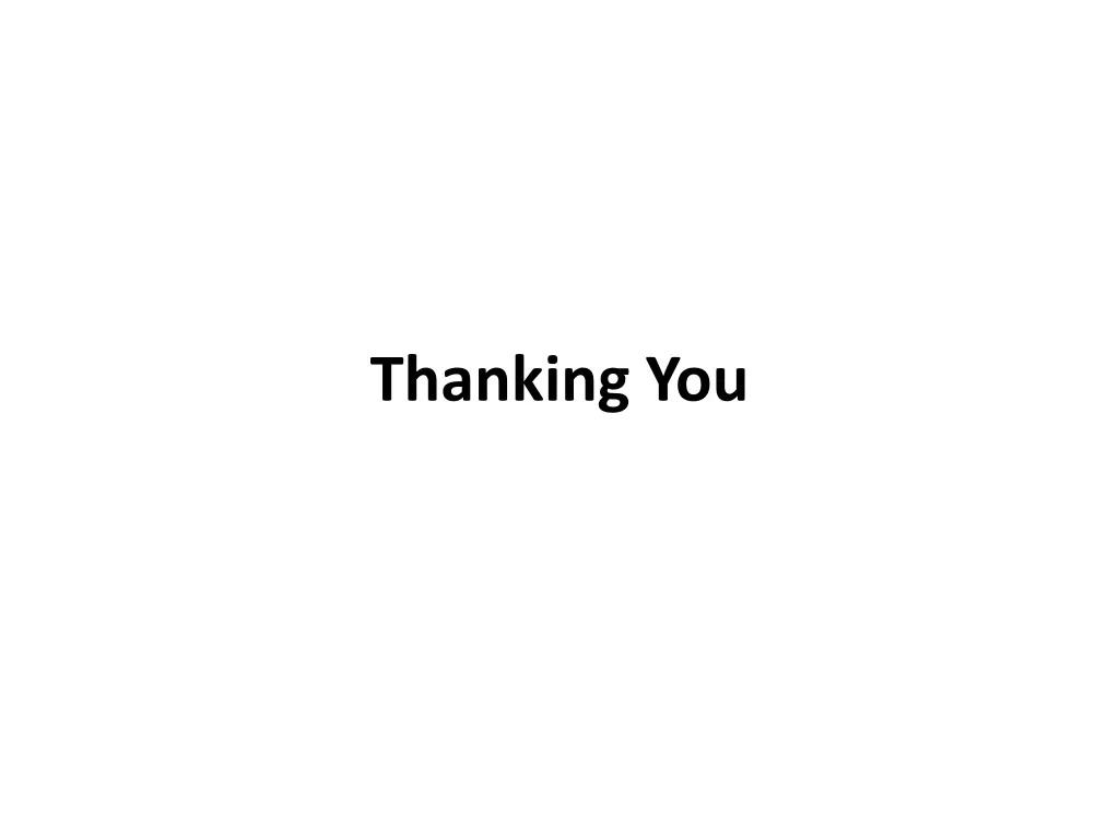 thanking you