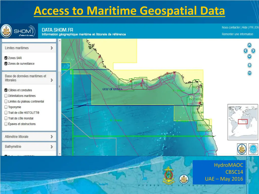 access to maritime geospatial data