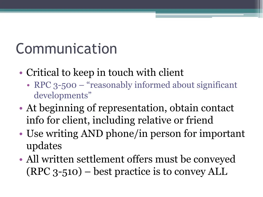 communication